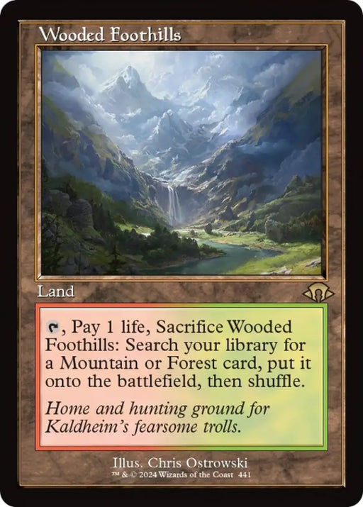 Wooded Foothills (Retro) [Modern Horizons 3] - MTG Single