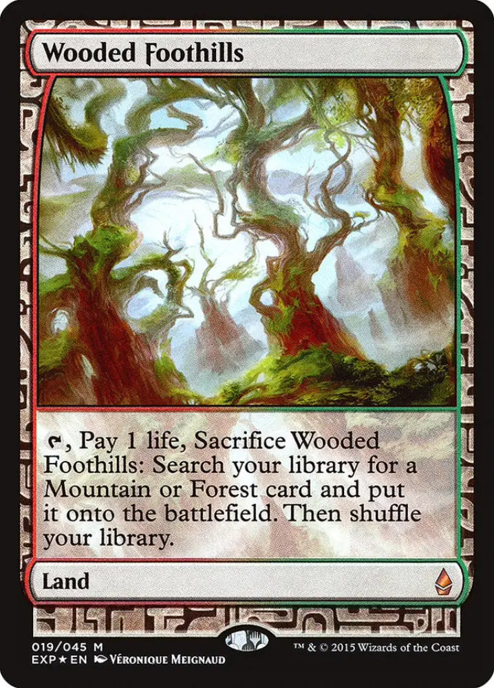 Wooded Foothills [Zendikar Expeditions] - MTG Single