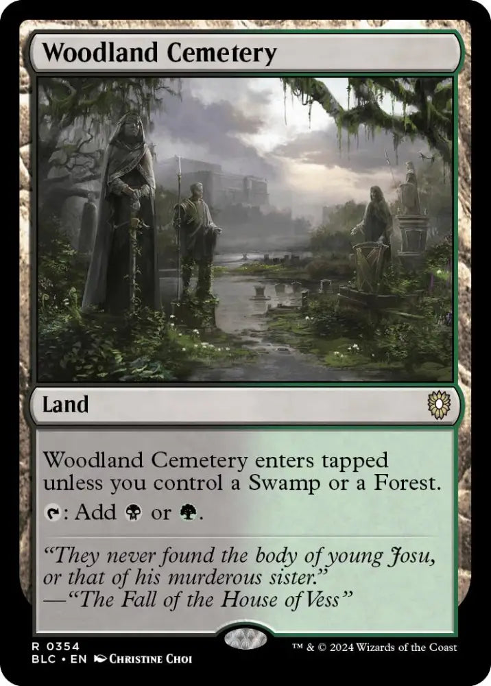 Woodland Cemetery [Bloomburrow Commander] - MTG Single