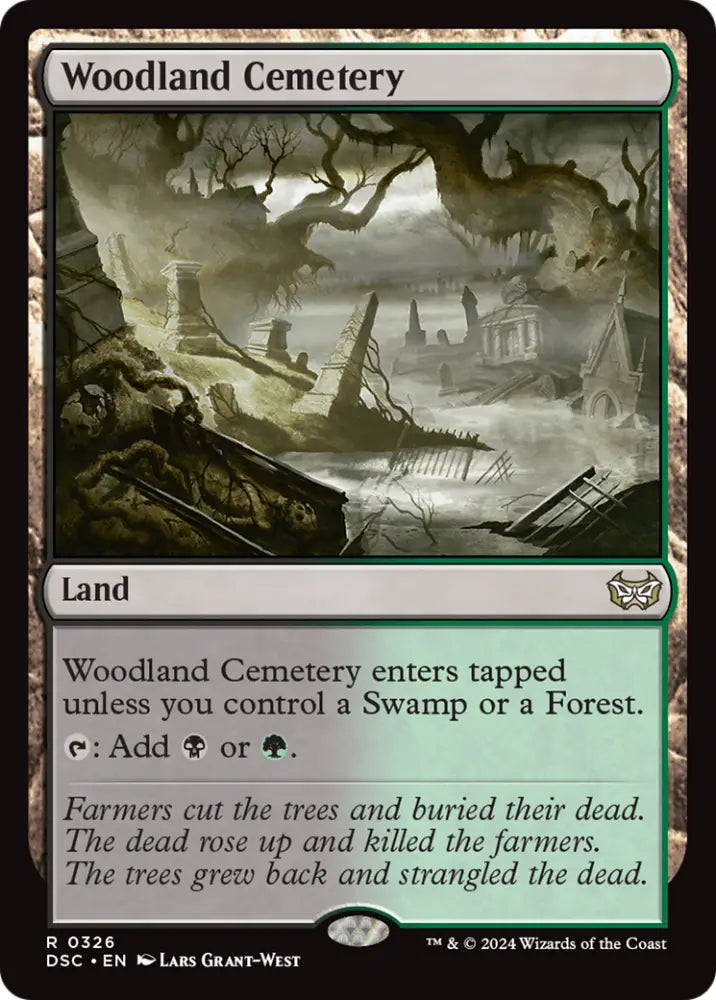Woodland Cemetery [Duskmourn: House of Horror Commander] - MTG Single