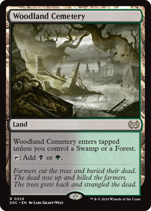 Woodland Cemetery [Duskmourn: House of Horror Commander] - MTG Single