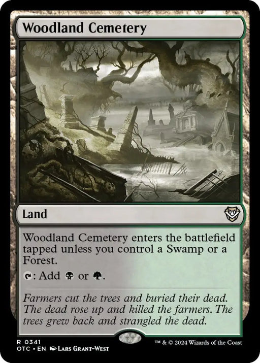 Woodland Cemetery [Outlaws of Thunder Junction Commander] - MTG Single