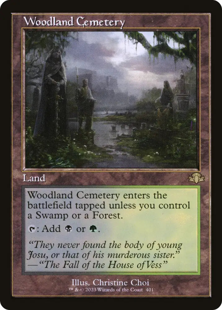 Woodland Cemetery (Retro) [Dominaria Remastered] - MTG Single