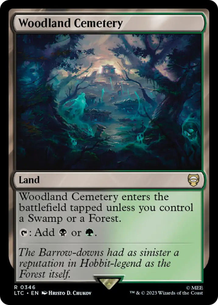 Woodland Cemetery [The Lord of the Rings: Tales of Middle-Earth Commander] - MTG Single