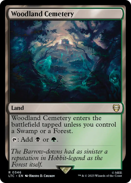 Woodland Cemetery [The Lord of the Rings: Tales of Middle-Earth Commander] - MTG Single