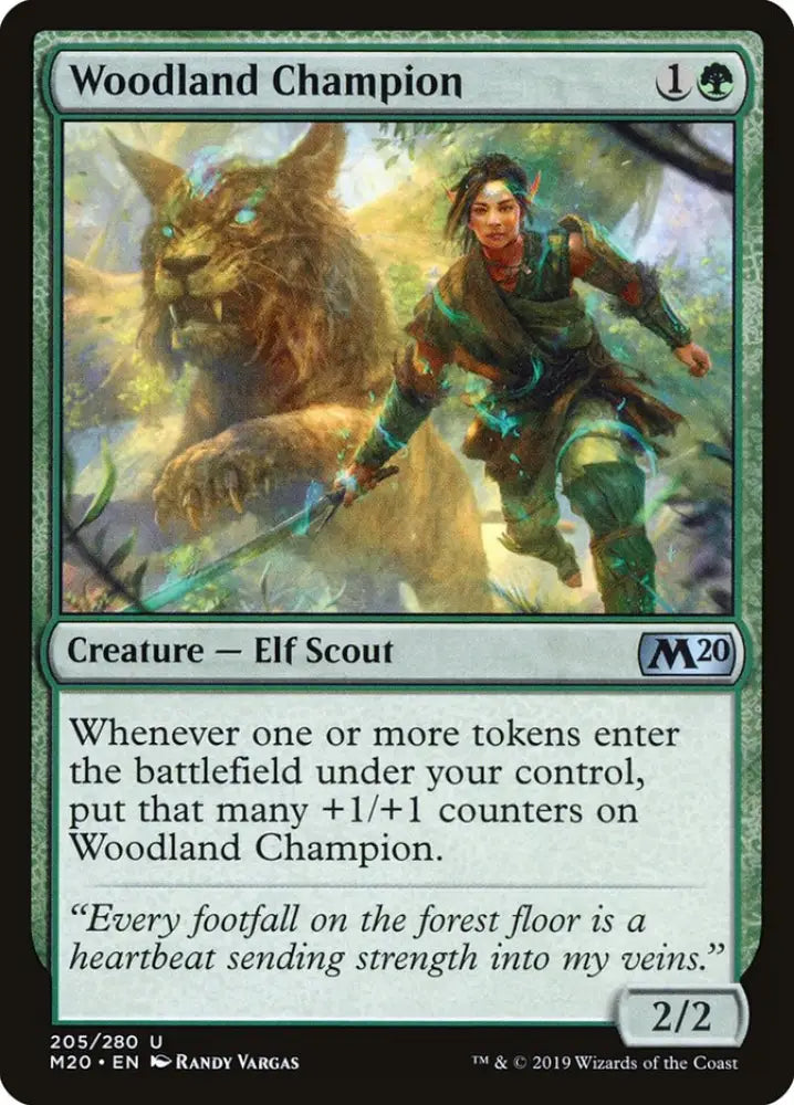 Woodland Champion [Core Set 2020] - MTG Single