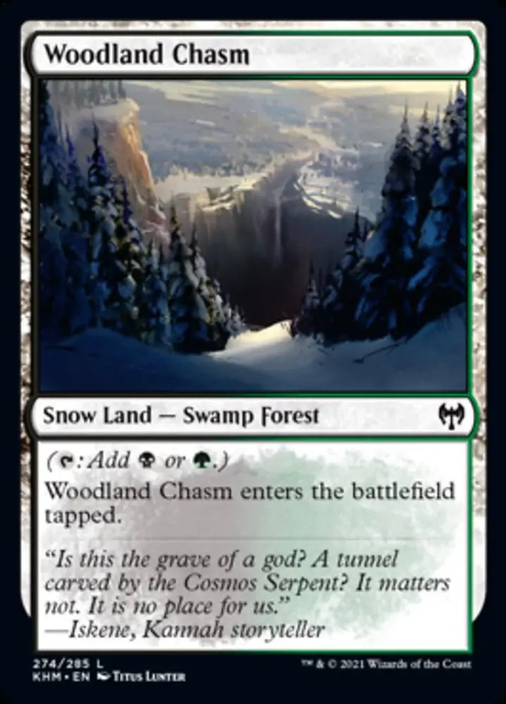 Woodland Chasm [Kaldheim] - MTG Single