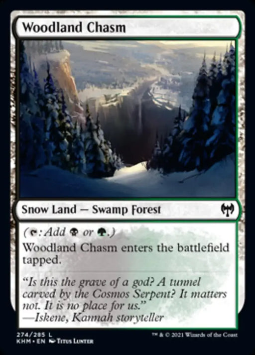 Woodland Chasm [Kaldheim] - MTG Single