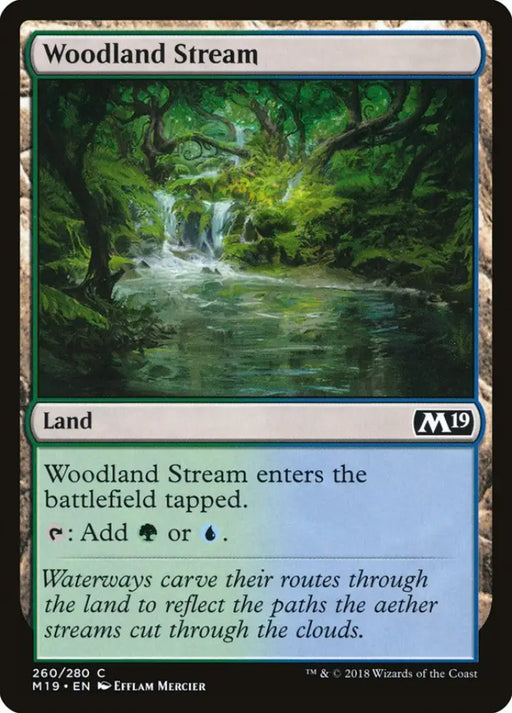 Woodland Stream [Core Set 2019] - MTG Single