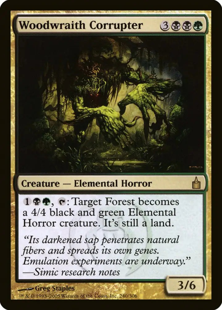 Woodwraith Corrupter [Ravnica: City of Guilds] - MTG Single