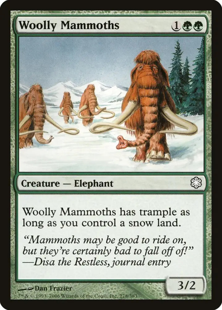 Woolly Mammoths [Coldsnap Theme Decks] - MTG Single