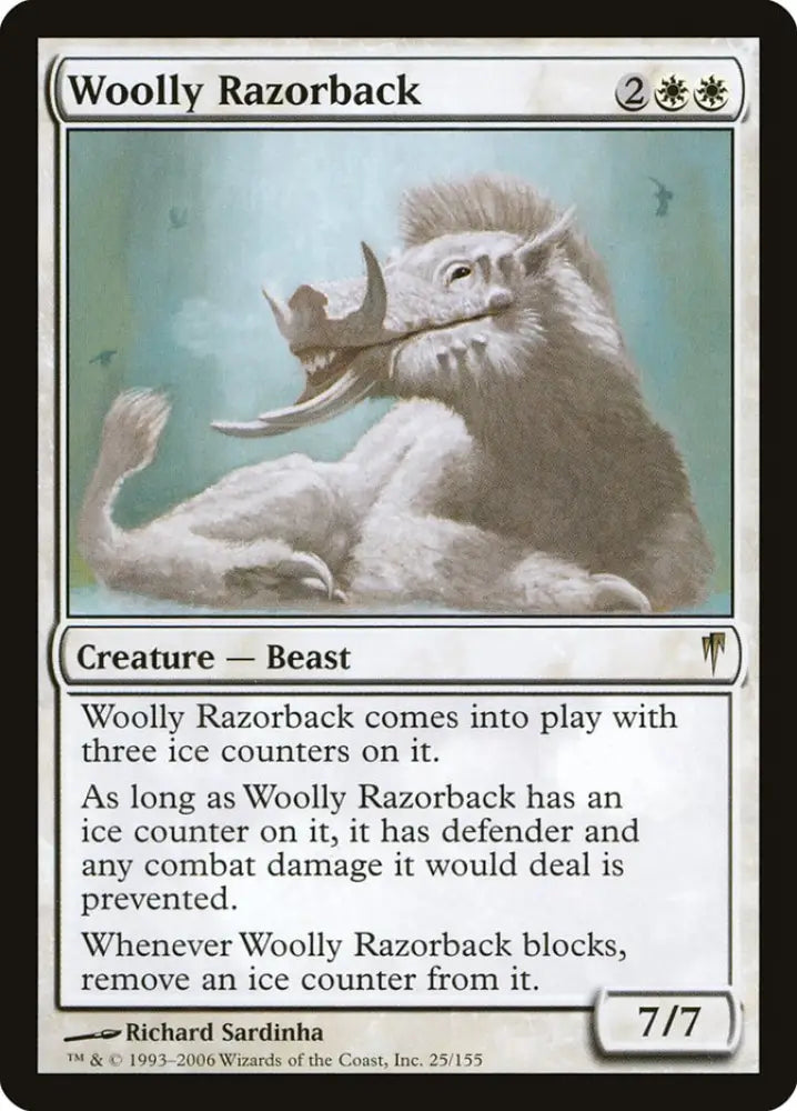 Woolly Razorback [Coldsnap] - MTG Single