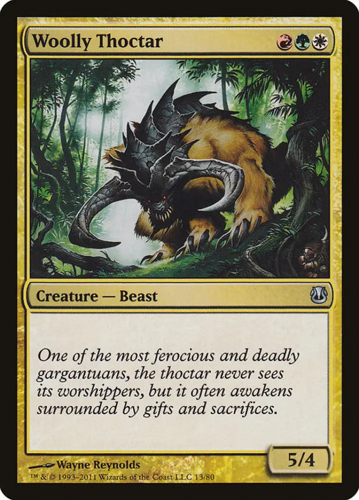 Woolly Thoctar [Duel Decks: Ajani vs. Nicol Bolas] - MTG Single