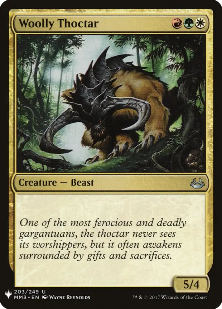 Woolly Thoctar [Mystery Booster] - MTG Single