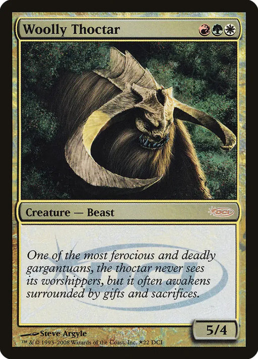 Woolly Thoctar [Wizards Play Network 2008] - MTG Single