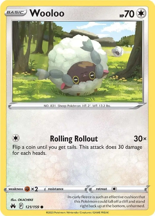 Wooloo (121/159) [Sword & Shield: Crown Zenith] - Pokemon Single