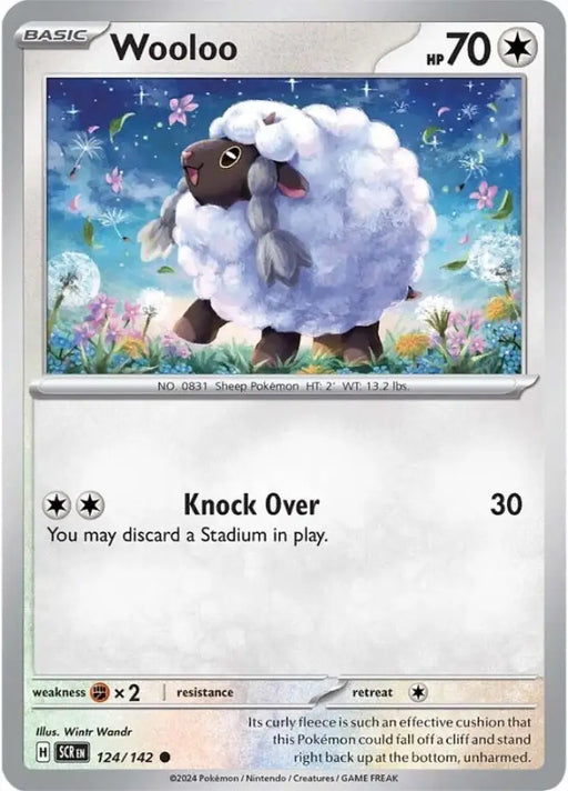 Wooloo (124/142) [Scarlet & Violet: Stellar Crown] - Pokemon Single