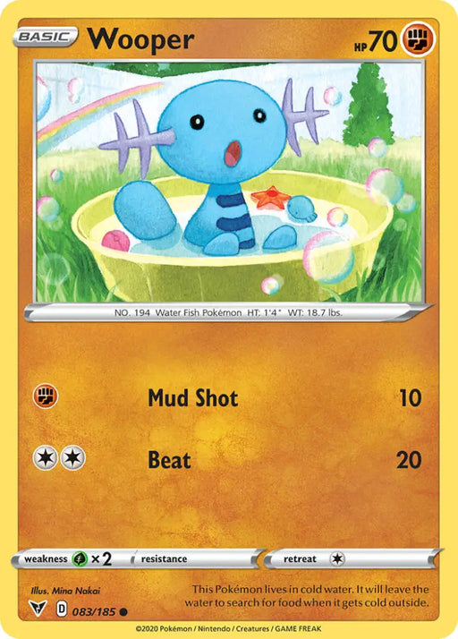 Wooper (083/185) [Sword & Shield: Vivid Voltage] - Pokemon Single