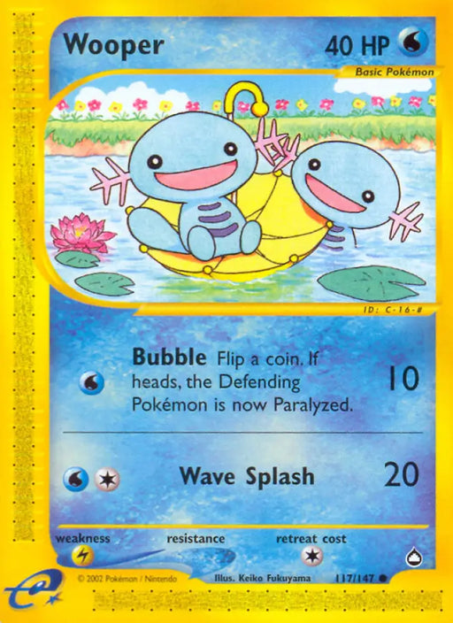 Wooper (117/147) [Aquapolis] - Pokemon Single