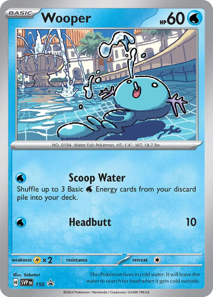 Wooper (155) [Scarlet & Violet: Black Star Promos] - Pokemon Single
