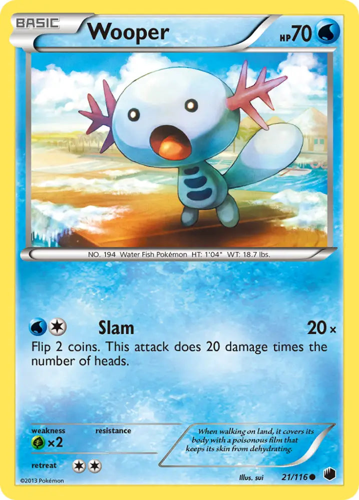 Wooper (21/116) [Black & White: Plasma Freeze] - Pokemon Single