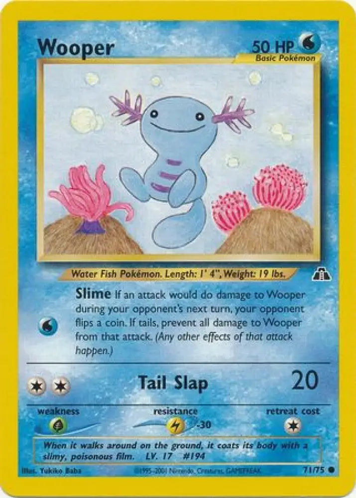 Wooper (71/75) [Neo Discovery Unlimited] - Pokemon Single