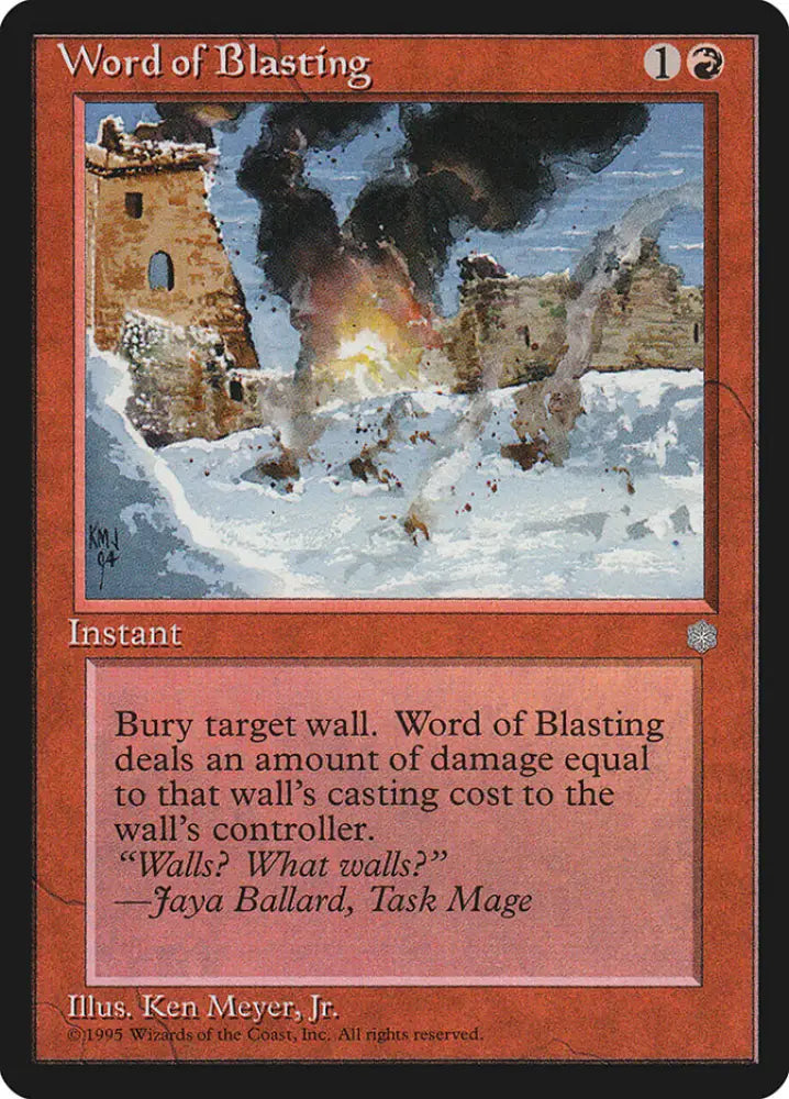 Word of Blasting [Ice Age] - MTG Single