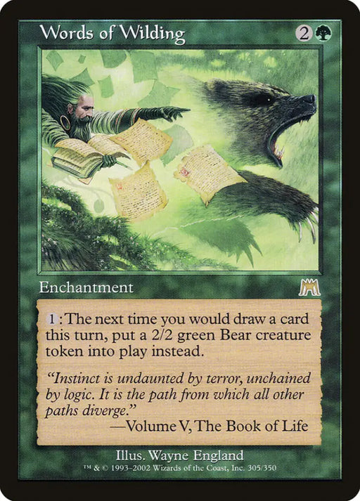 Words of Wilding [Onslaught] - MTG Single