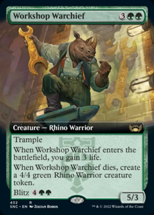 Workshop Warchief (Extended Art) [Streets of New Capenna] - MTG Single