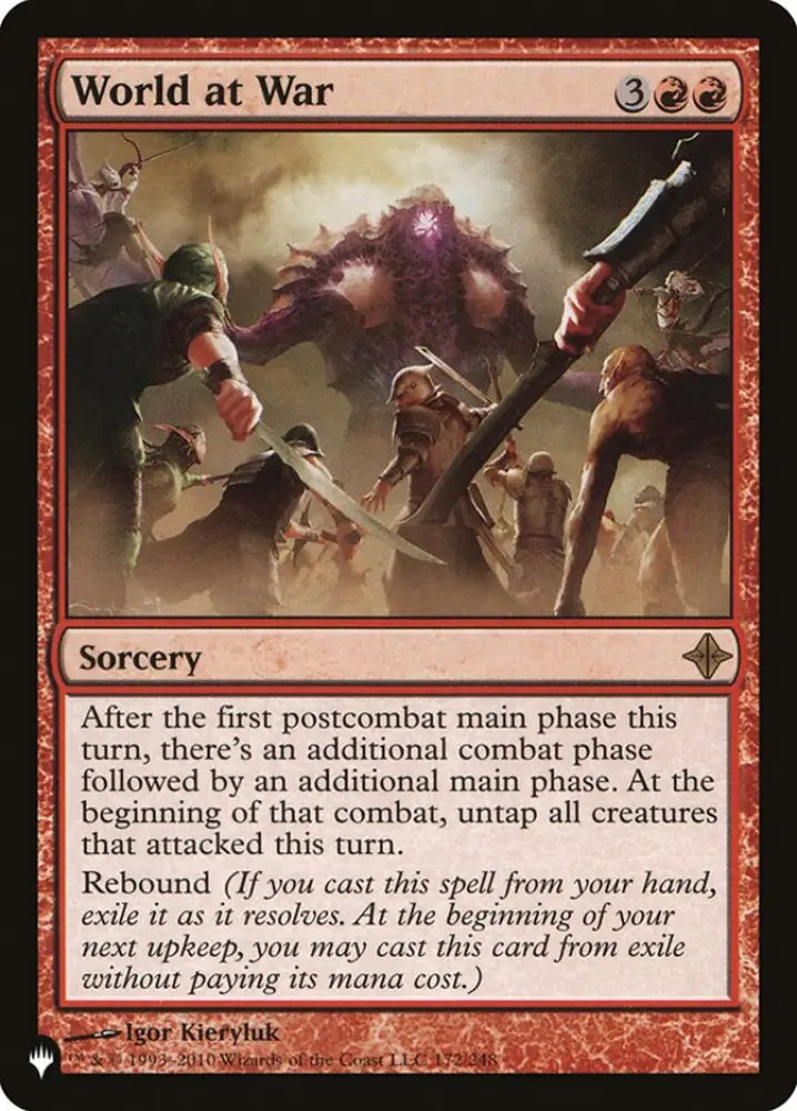 World at War [The List] - MTG Single