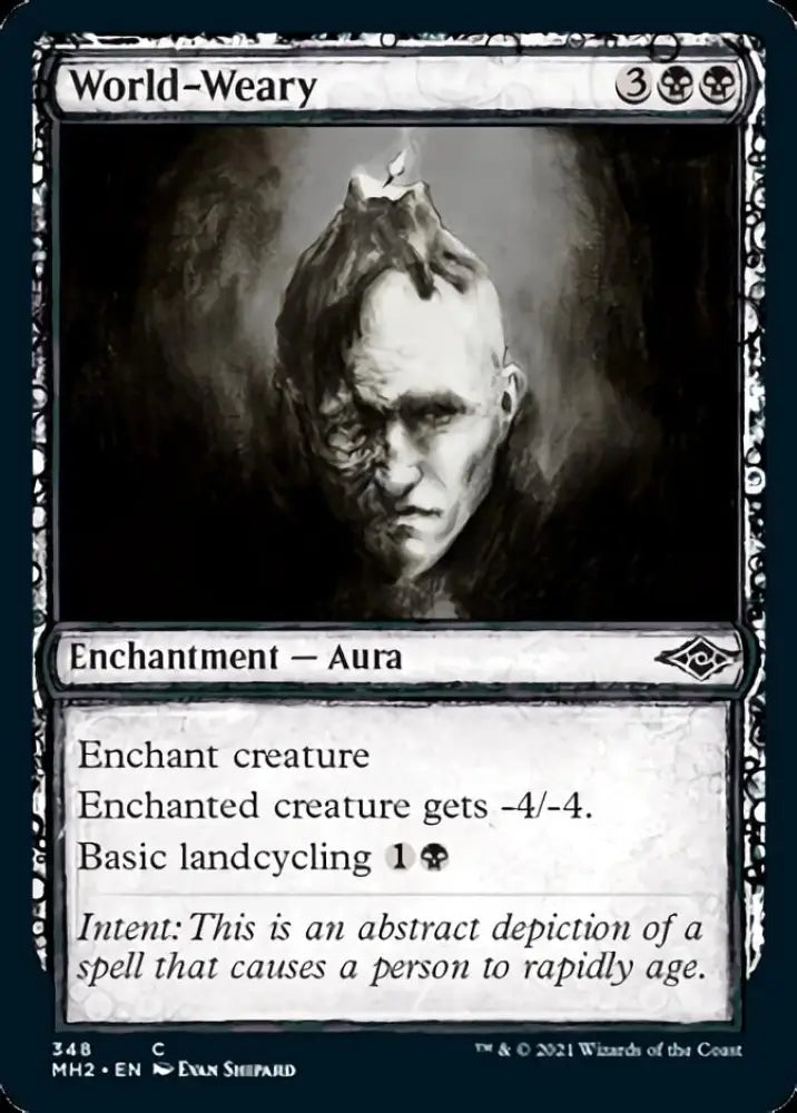 World-Weary (Sketch) [Modern Horizons 2] - MTG Single