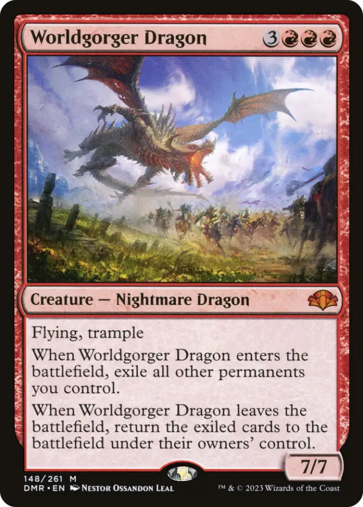 Worldgorger Dragon [Dominaria Remastered] - MTG Single