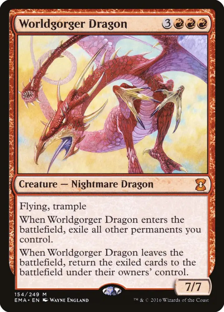 Worldgorger Dragon [Eternal Masters] - MTG Single