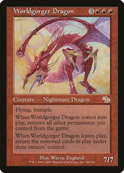 Worldgorger Dragon [Judgment] - MTG Single
