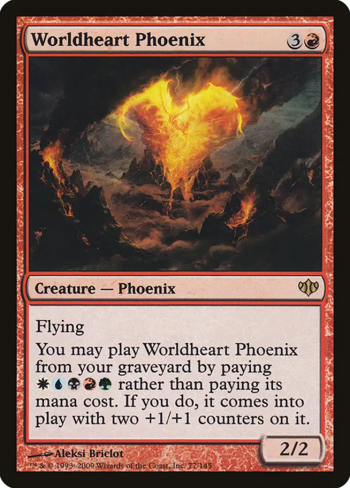 Worldheart Phoenix [Conflux] - MTG Single