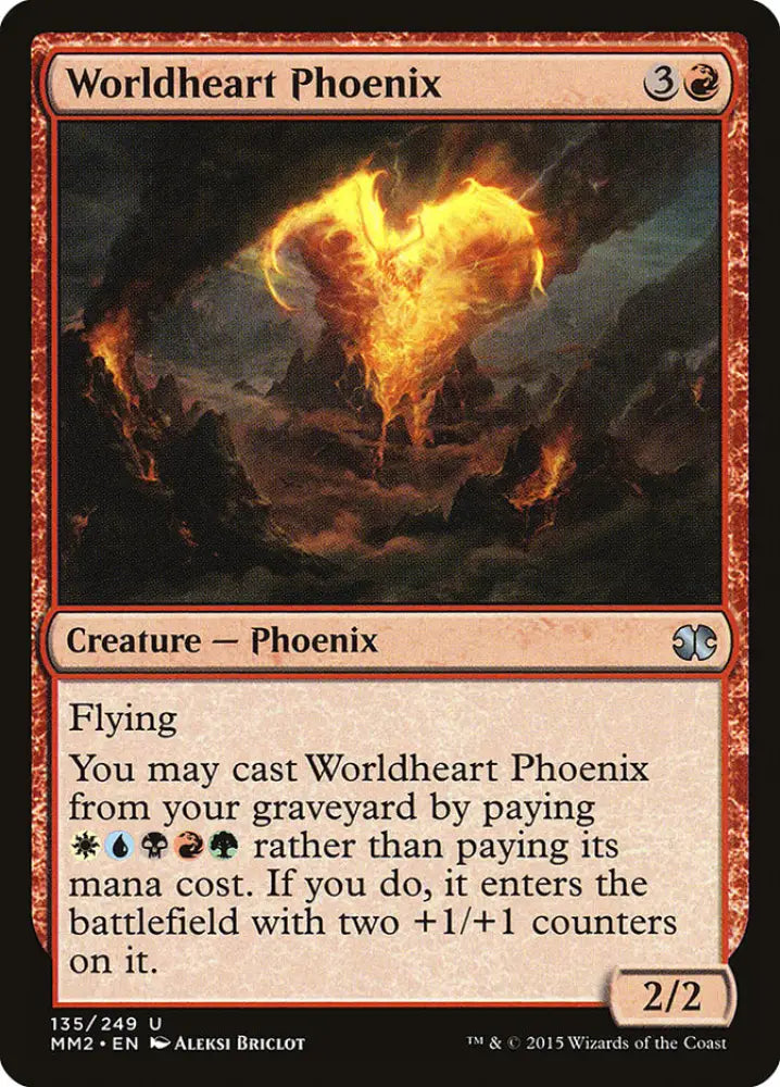 Worldheart Phoenix [Modern Masters 2015] - MTG Single