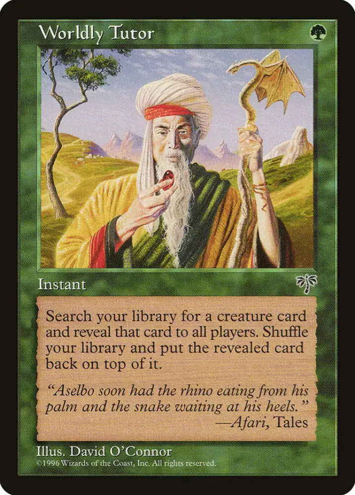 Worldly Tutor [Mirage] - MTG Single