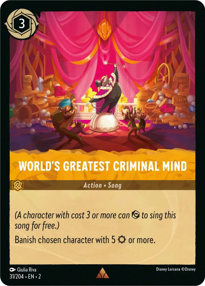 World’s Greatest Criminal Mind (31/204) [Rise of the Floodborn] - Lorcana Single