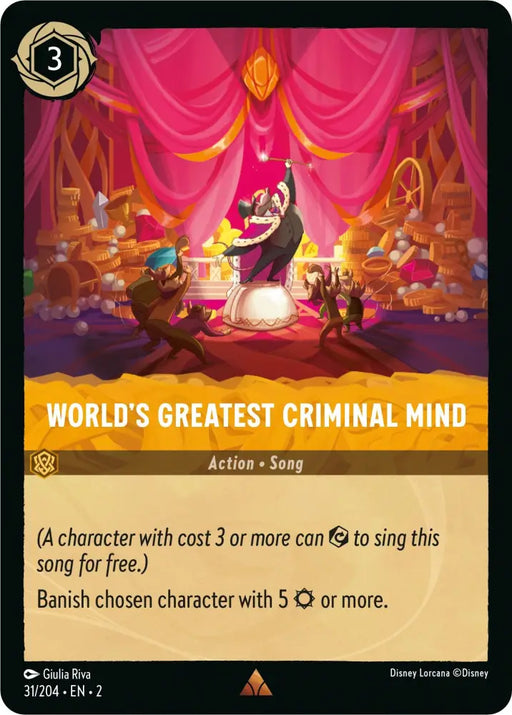 World’s Greatest Criminal Mind (31/204) [Rise of the Floodborn] - Lorcana Single