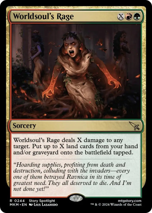 Worldsoul’s Rage [Murders at Karlov Manor] - MTG Single