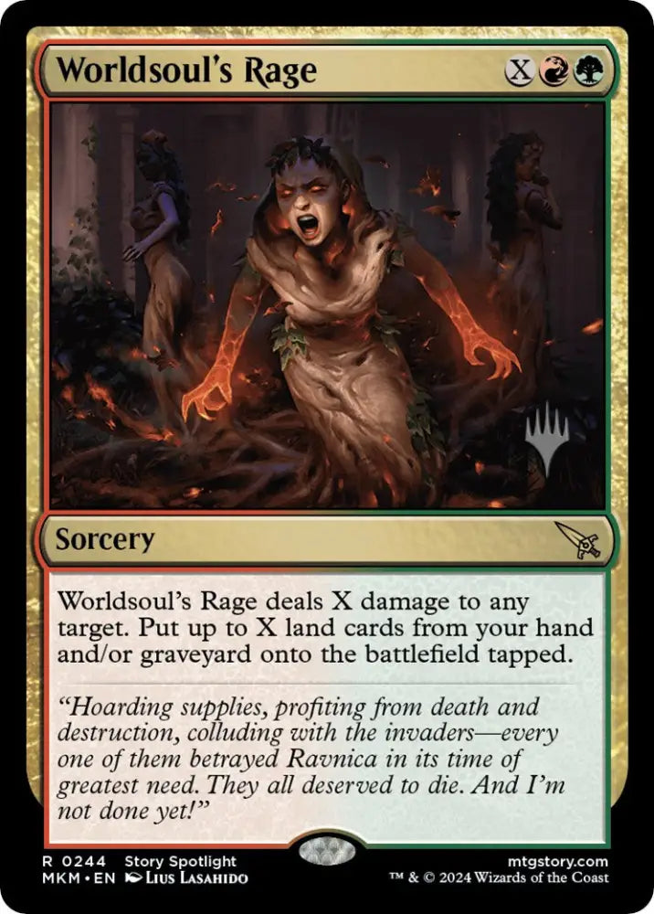 Worldsoul’s Rage (Promo Pack) [Murders at Karlov Manor Promos] - MTG Single