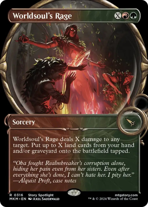 Worldsoul’s Rage (Showcase) [Murders at Karlov Manor] - MTG Single