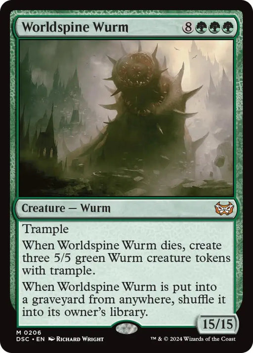 Worldspine Wurm [Duskmourn: House of Horror Commander] - MTG Single