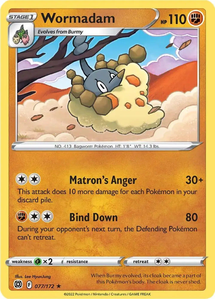 Wormadam (077/172) [Sword & Shield: Brilliant Stars] - Pokemon Single