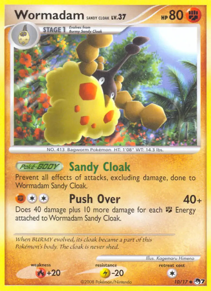 Wormadam Sandy Cloak (10/17) [POP Series 7] - Pokemon Single