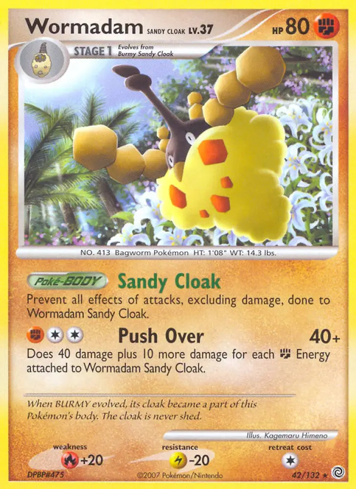 Wormadam Sandy Cloak (42/132) [Diamond & Pearl: Secret Wonders] - Pokemon Single