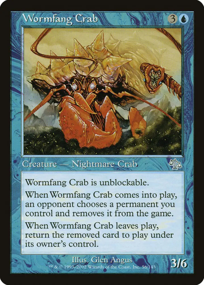 Wormfang Crab [Judgment] - MTG Single