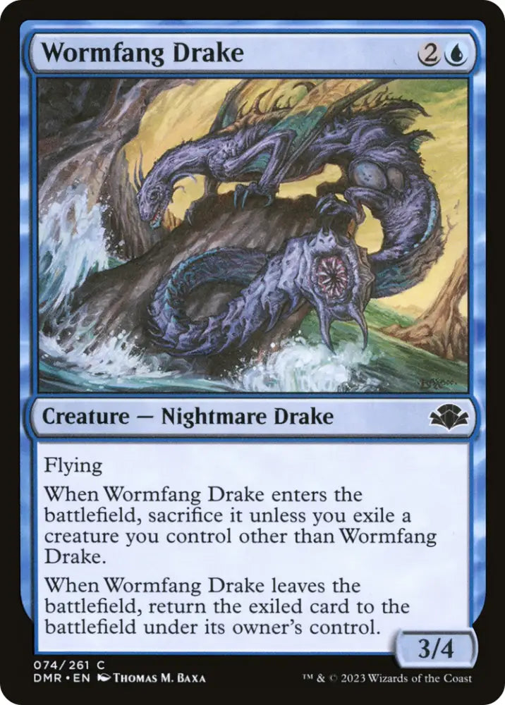 Wormfang Drake [Dominaria Remastered] - MTG Single