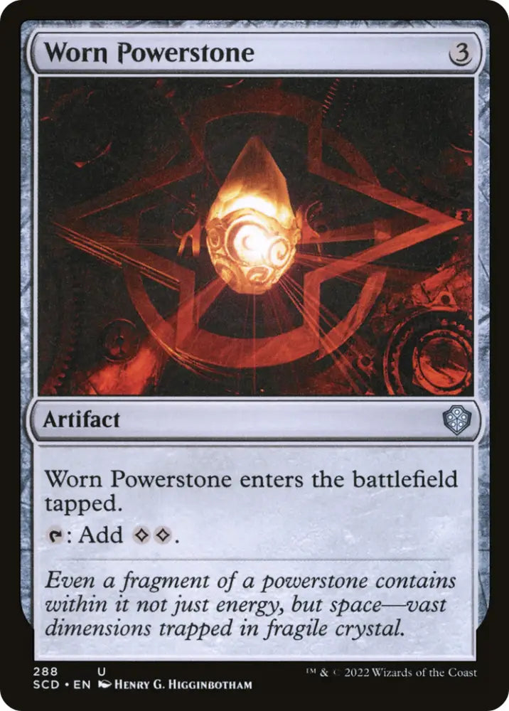 Worn Powerstone [Starter Commander Decks] - MTG Single