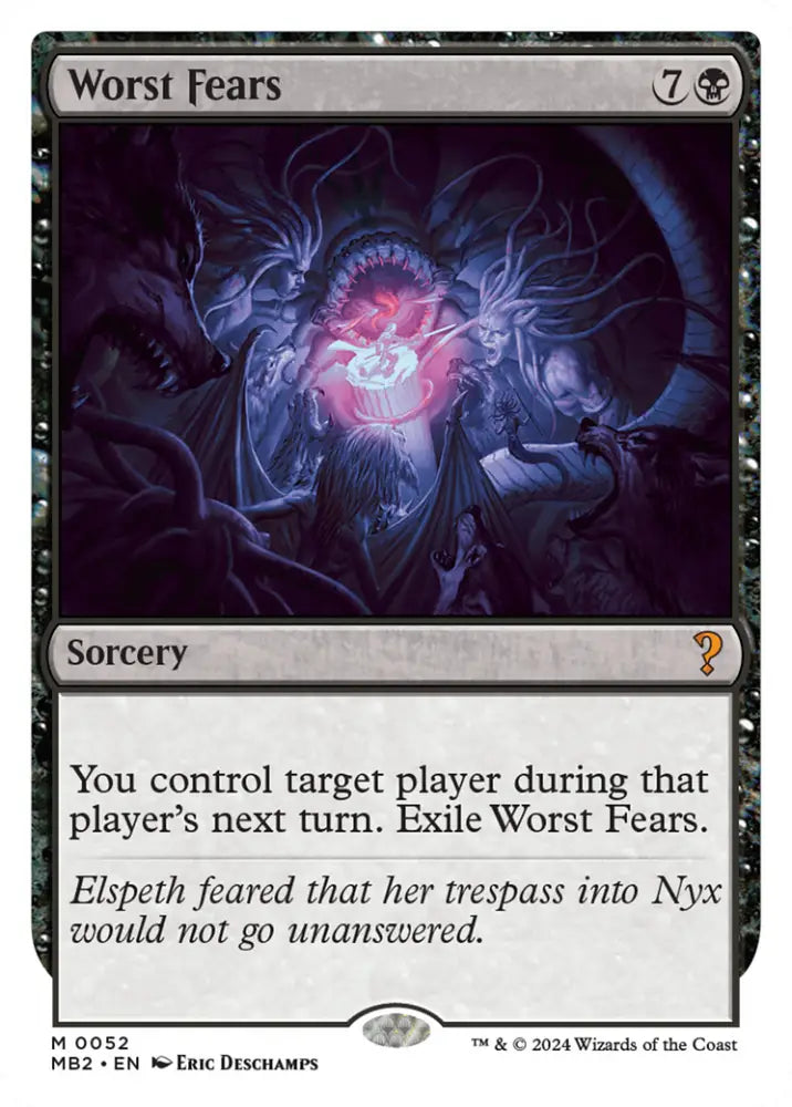 Worst Fears (White Border) [Mystery Booster 2] - MTG Single